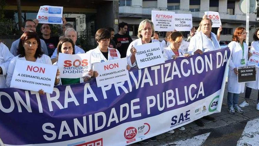 Protesta contra la supresión de áreas sanitarias