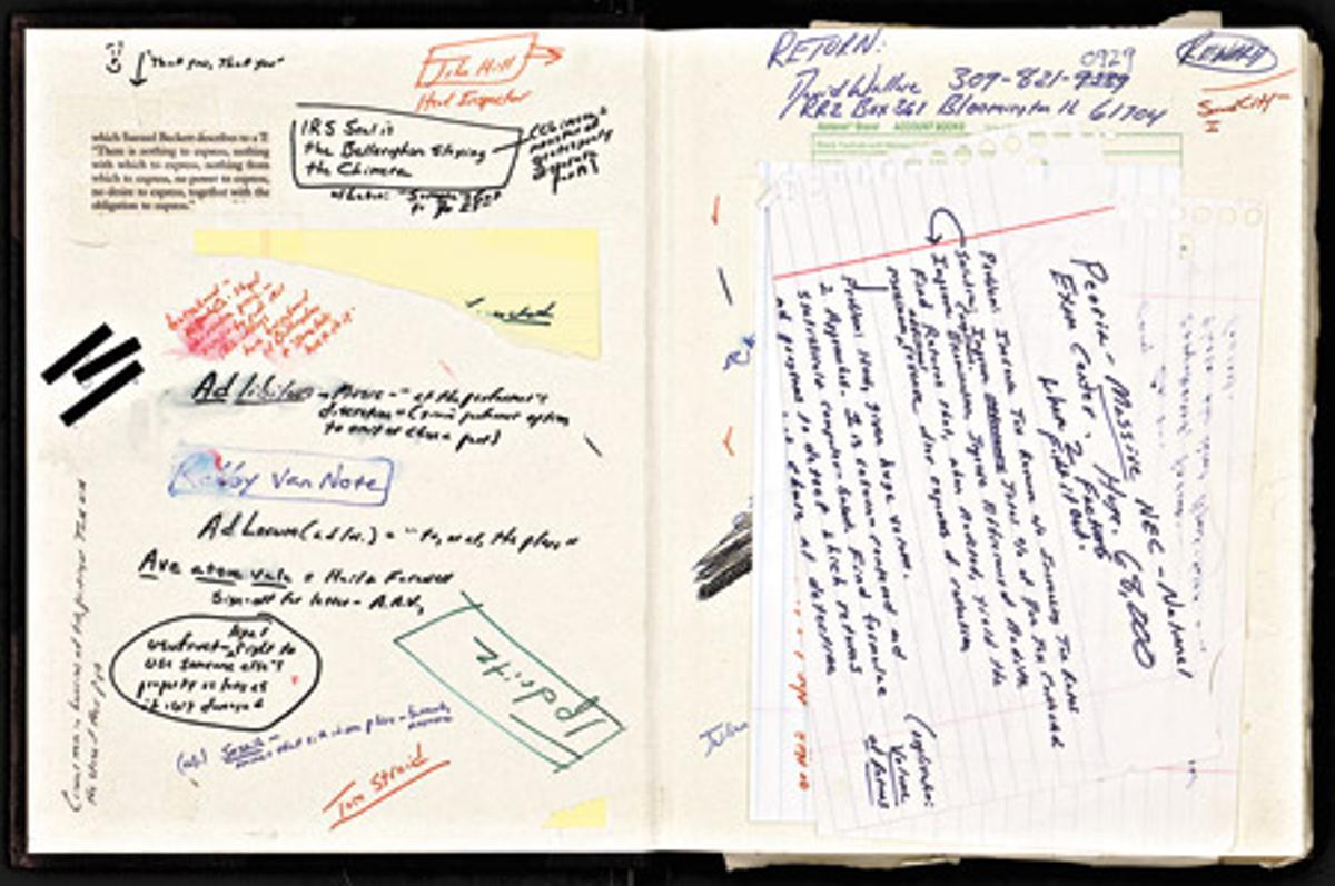 Cuaderno de notas de David Foster Wallace