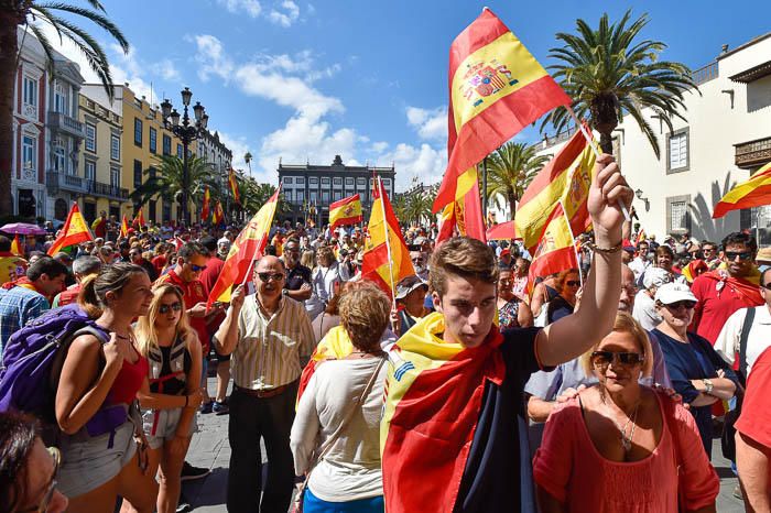 Concentración por la unidad de España, en la ...