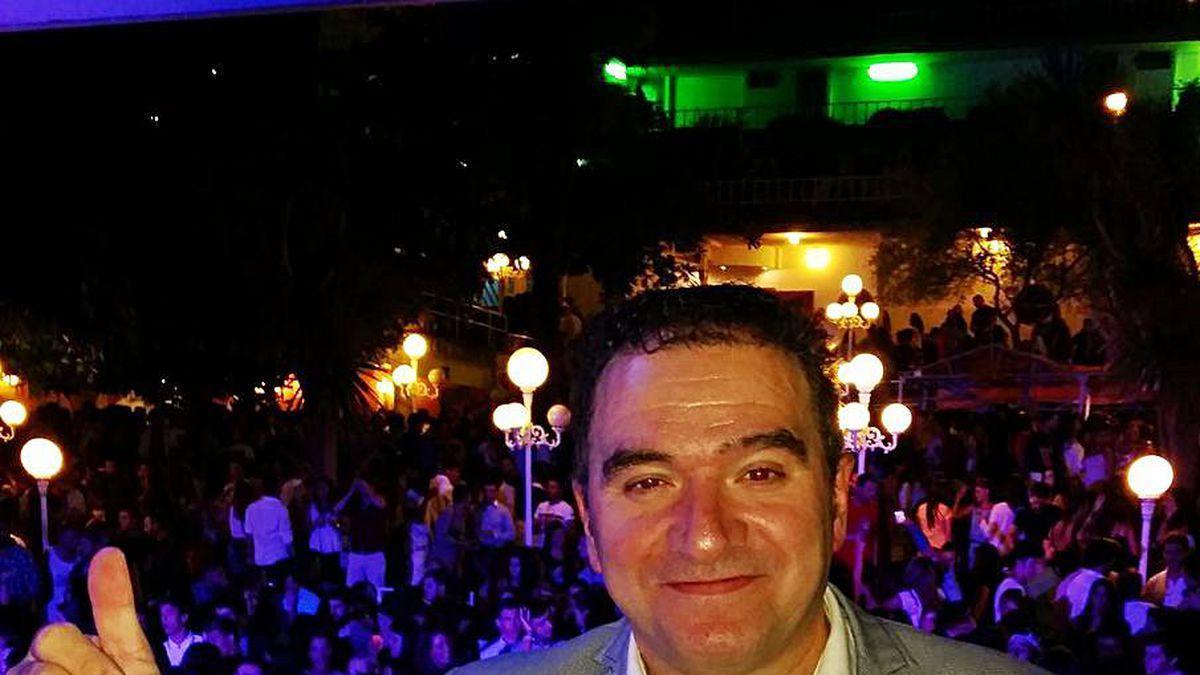 Florentino Gordillo, Floro, en la discoteca El Jardín.