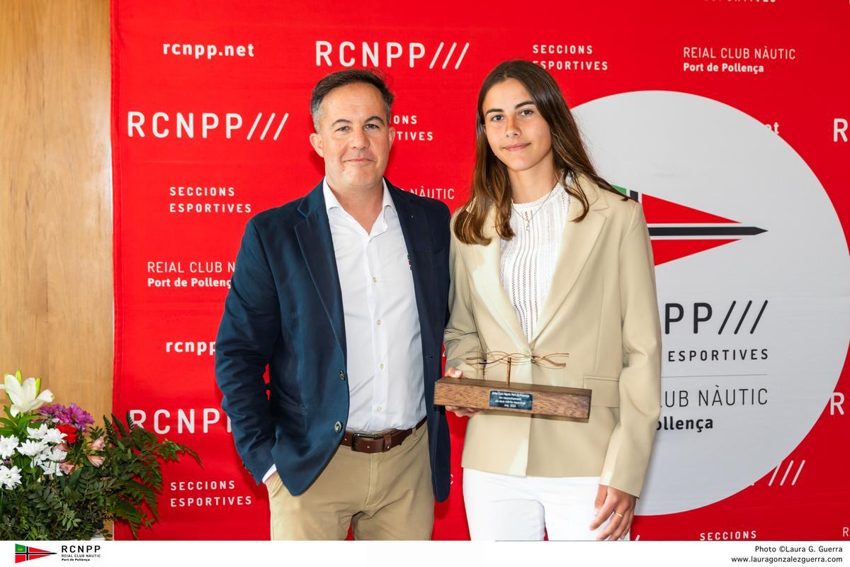 Pere Antoni Nadal (comodoro del RCNPP) y Neús Pericás