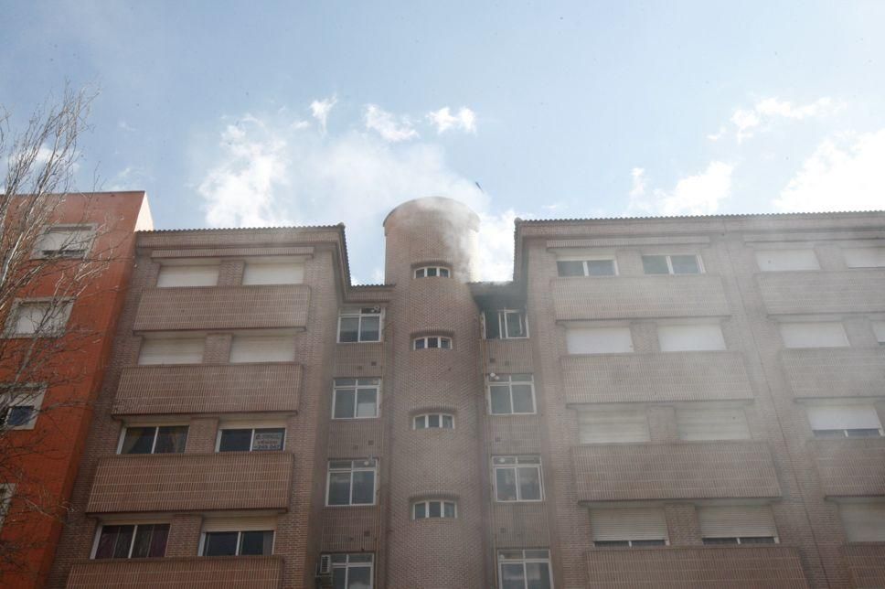 Incendio en una casa en San Antón