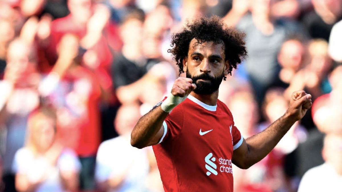 Salah, tras anotar el tercero