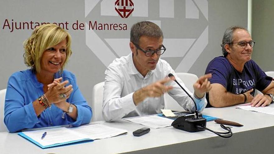 Olga Sánchez, Joan Calmet i Joan Orriols van fer el balanç, ahir