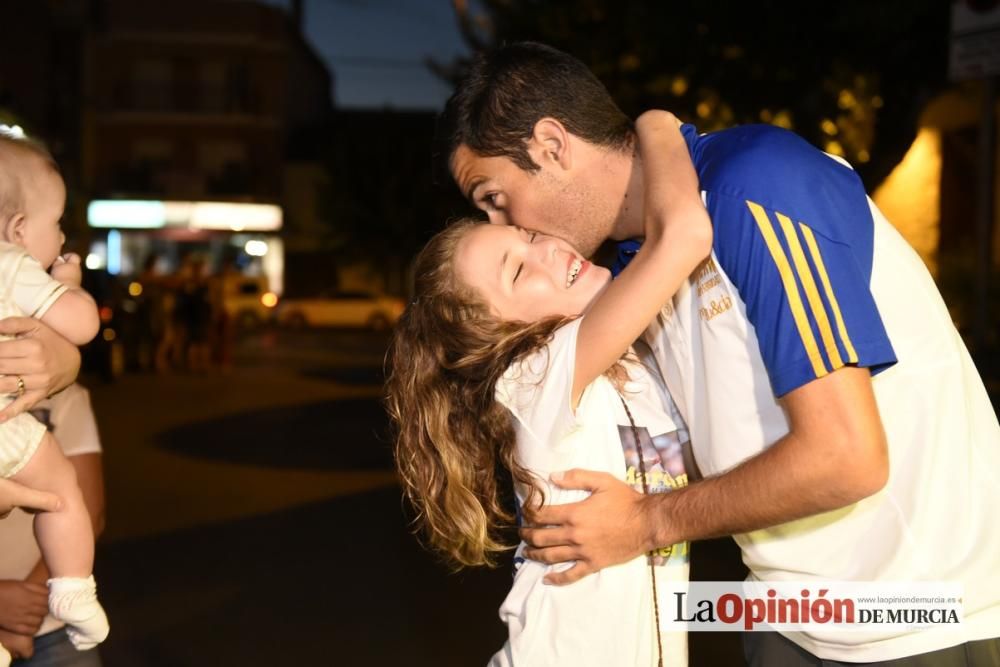 Recibimiento de Miguel Ángel López en Llano de Brujas a su vuelta de Río