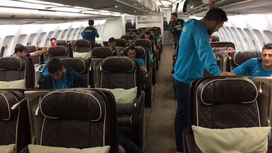 Avión del Villarreal con destino Astana