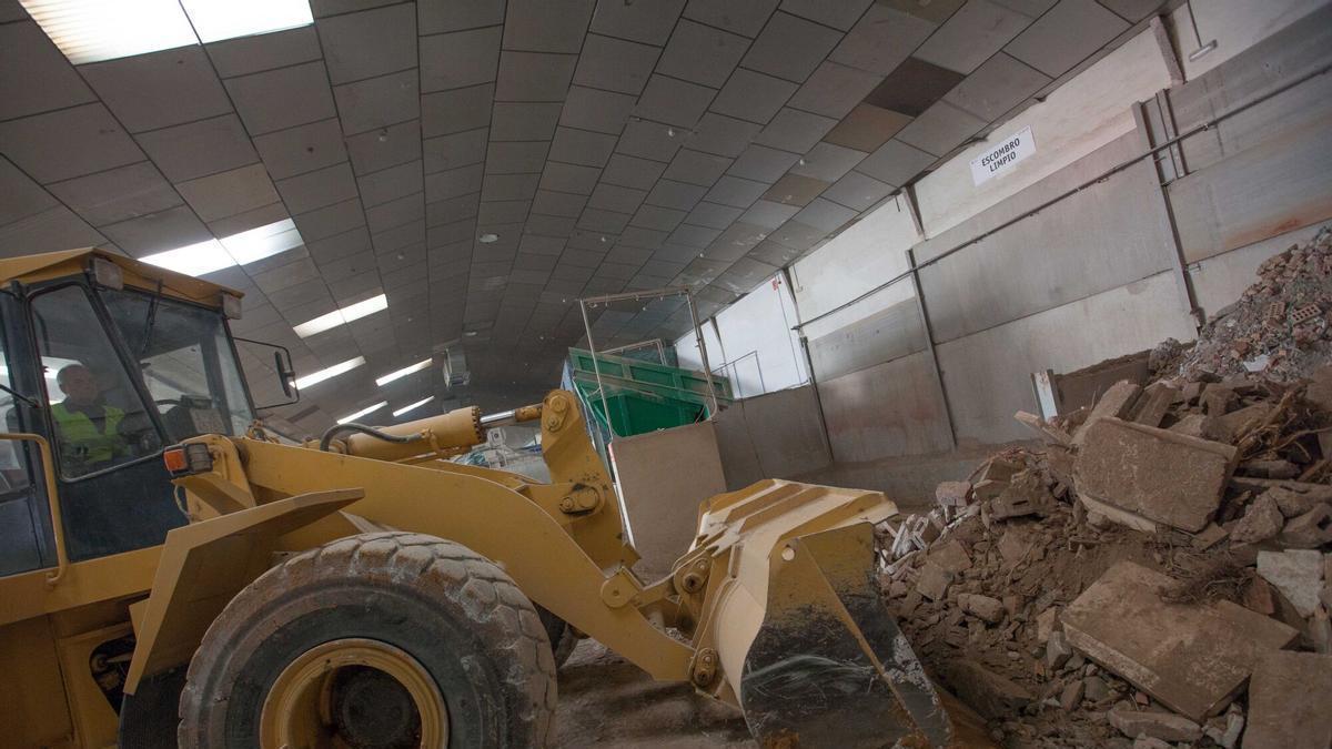 Planta de tratamiento de residuos de obra.