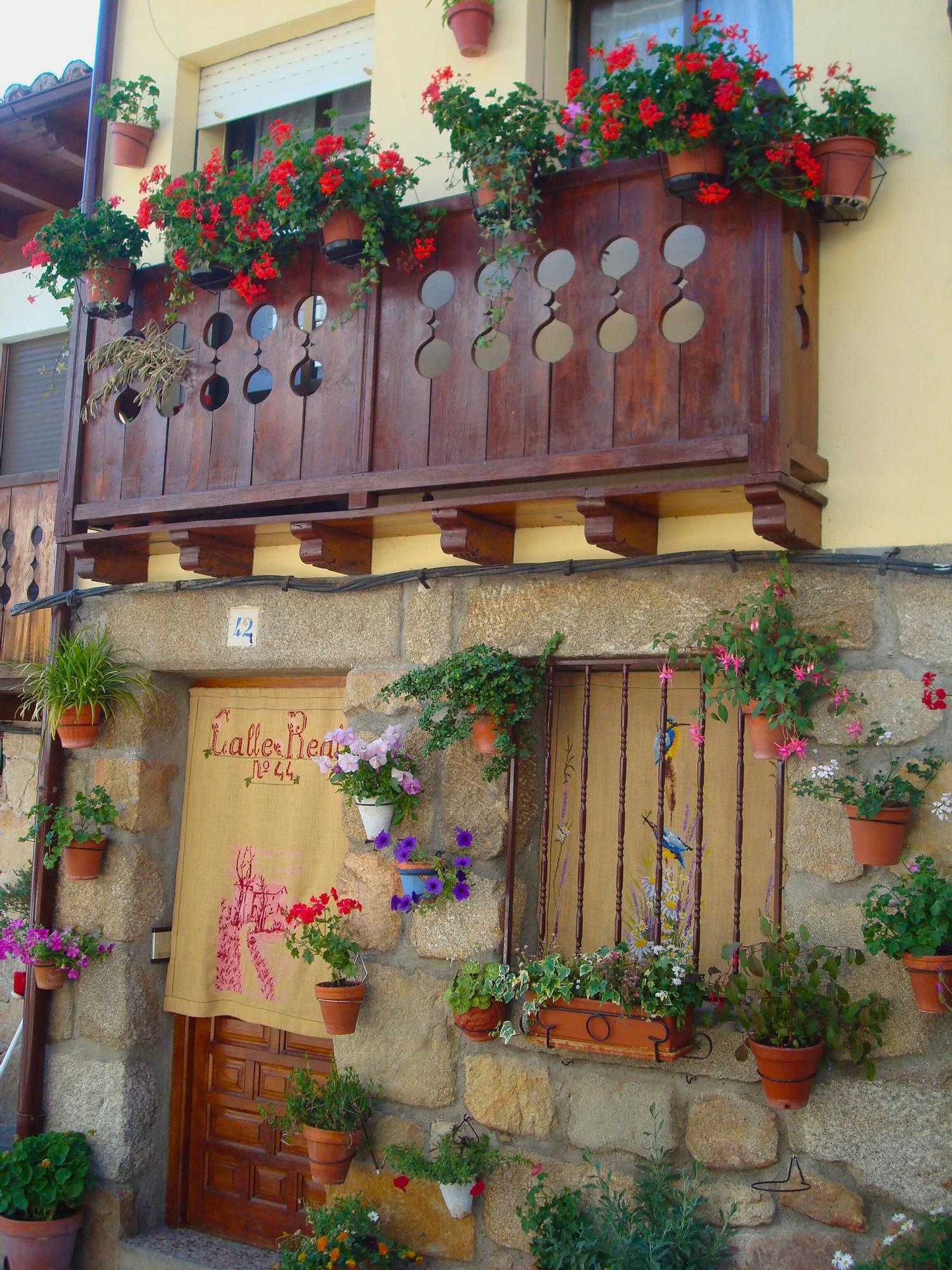 Casas en el pueblo de Cuevas del Valle