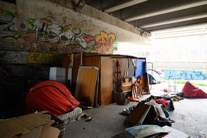 Así afecta la crecida del río Ebro a la gente sin hogar