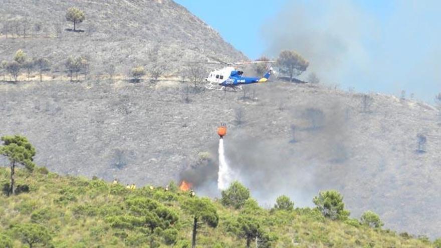 Extinción del incendio