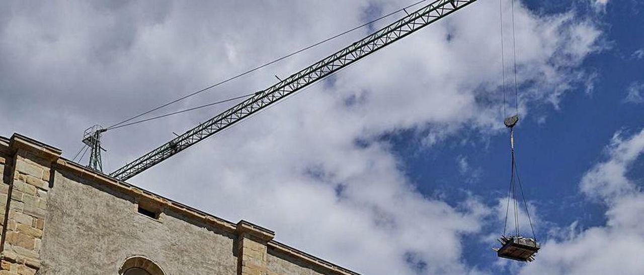 El edificio de Tabacalera, en obras.