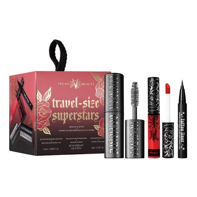 Estuche de mini productos de ojos y labios, de KVD Vegan Beauty