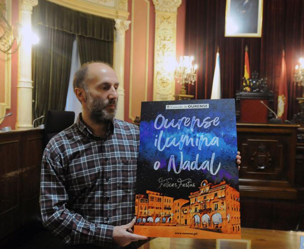 “Es un orgullo cumplir 106 años encendiendo el alumbrado navideño de Ourense”