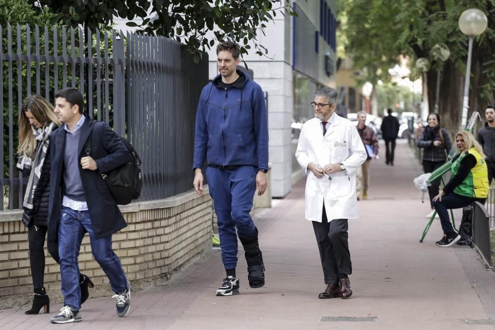Pau Gasol en Murcia para tratar su lesión