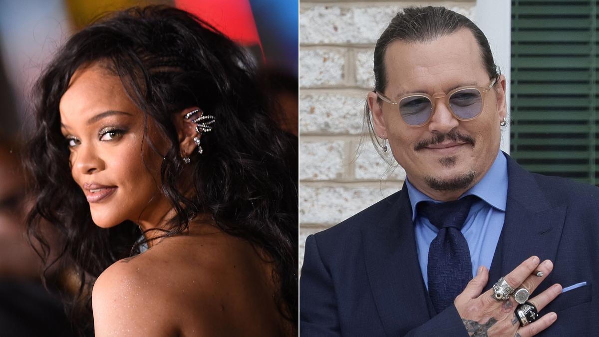 Rihanna sacude las redes al invitar a Johnny Depp a su evento de lencería