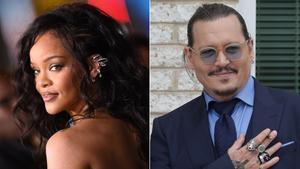 Rihanna sacude las redes al invitar a Johnny Depp a su evento de lencería.