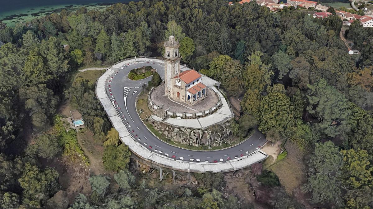 Estado actual del acceso a la ermita de A Guía