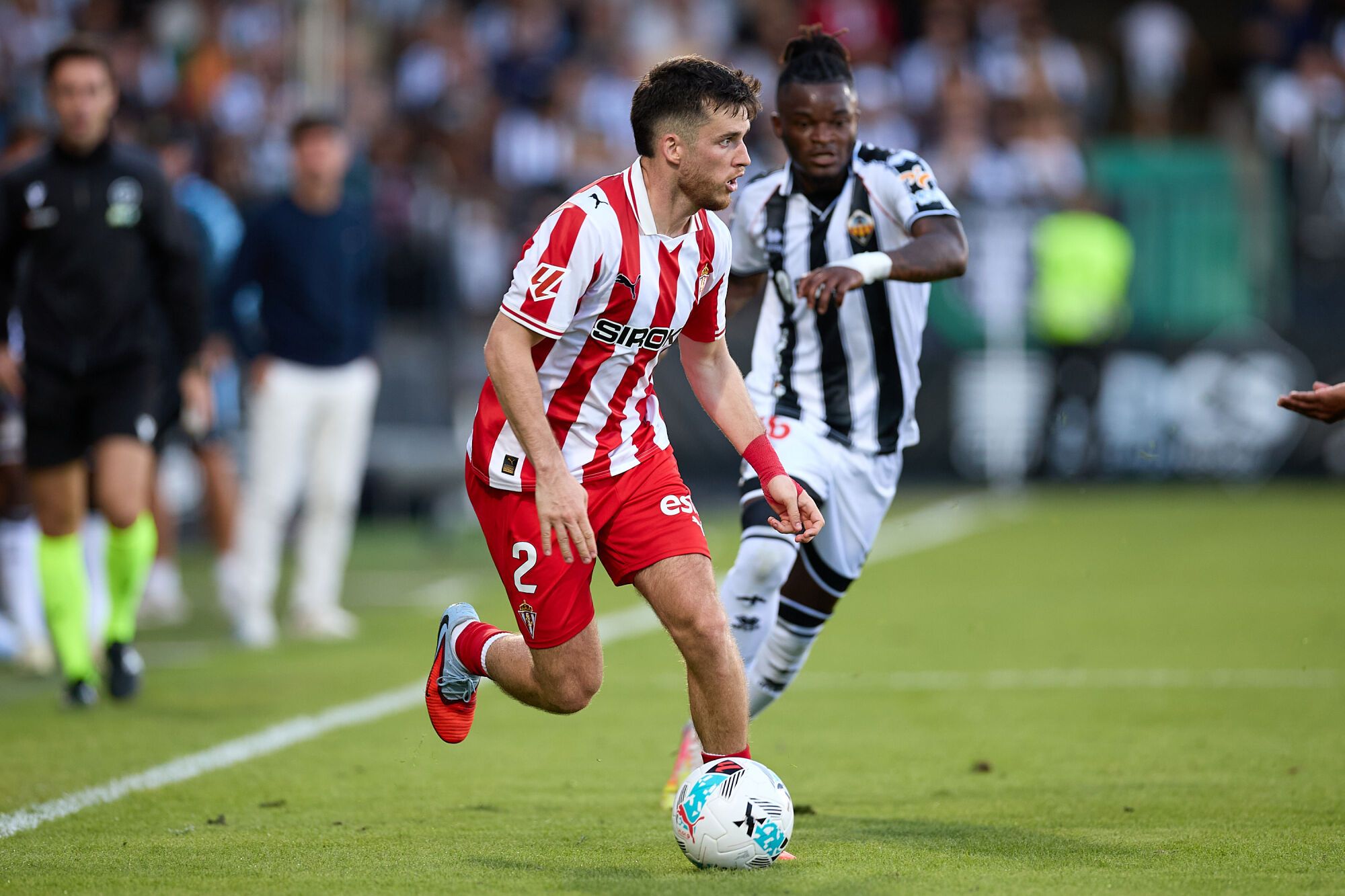 Fútbol. Partido correspondiente a la jornada 8 de Segunda División temporada 2025-2026 entre el CD Castellón y el Sport. Gijón. Nou Estadi Castalia