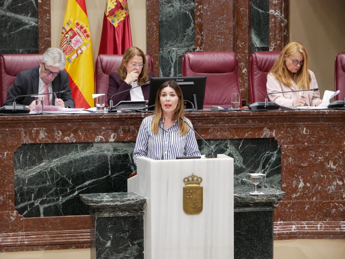La lorquina María del Carmen Ruiz defendía la propuesta popular en la Asamblea.