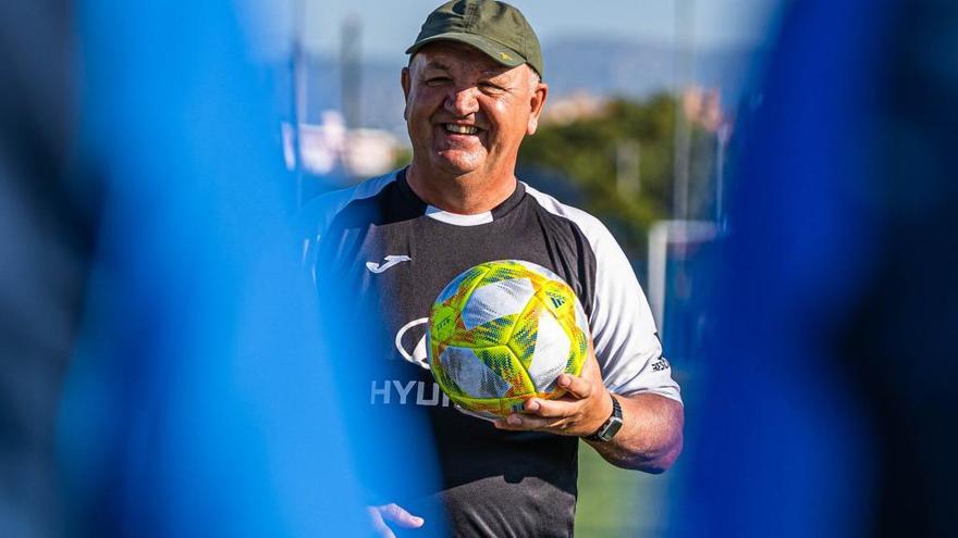 Manix Mandiola, en el entrenamiento de esta maÃ±ana.