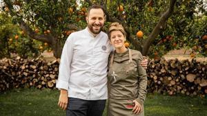 Los cocineros Aitor López y Vicky Sevilla.