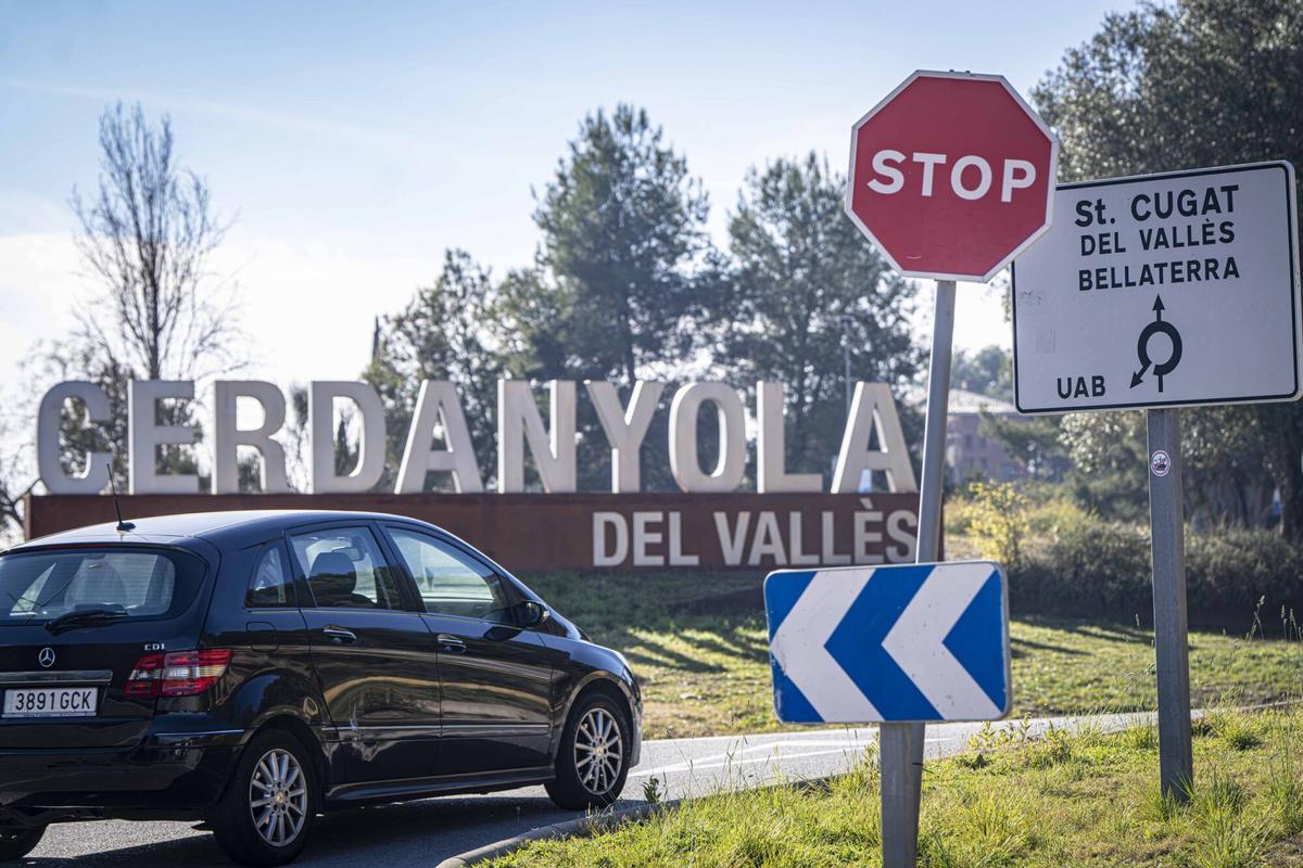 Entrada a Cerdanyola del Vallès.