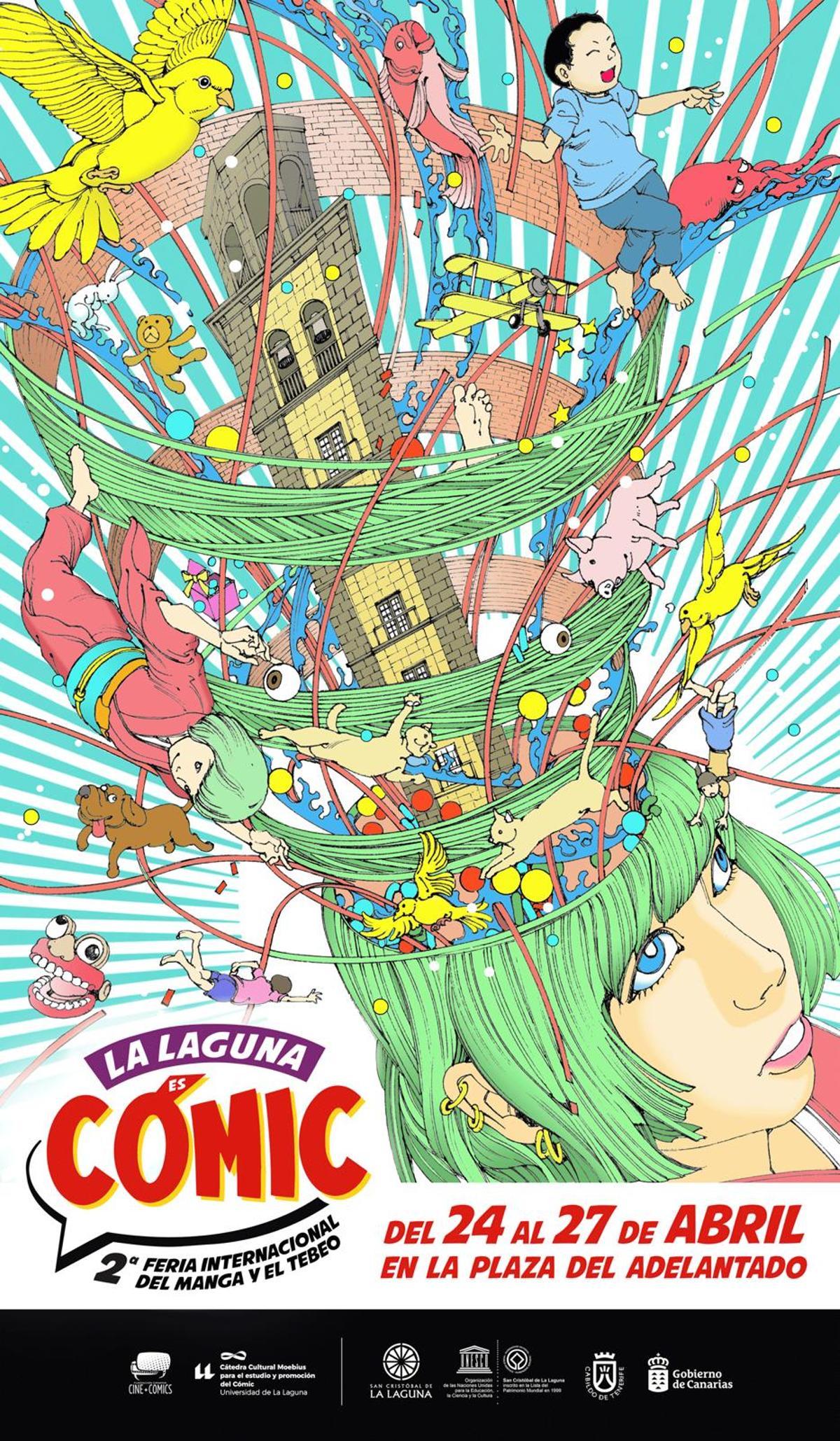 Cartel de La Laguna es Cómic