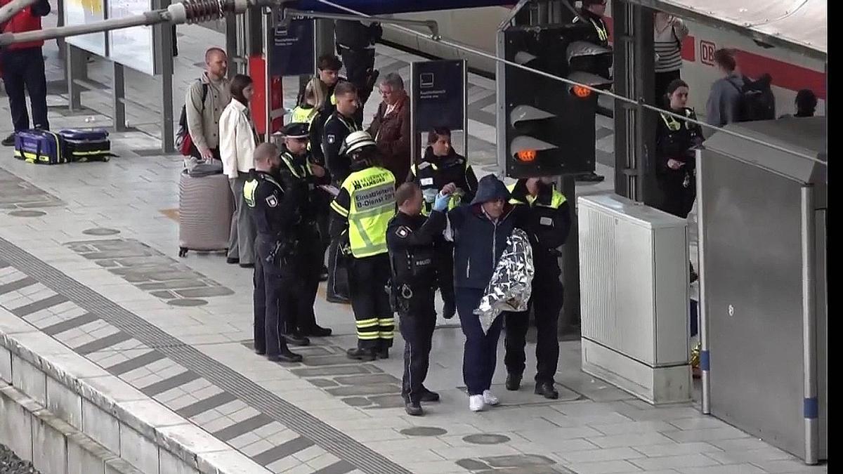 Una mujer hiere a cuchilladas a diecisiete personas en la estación de trenes de Hamburgo
