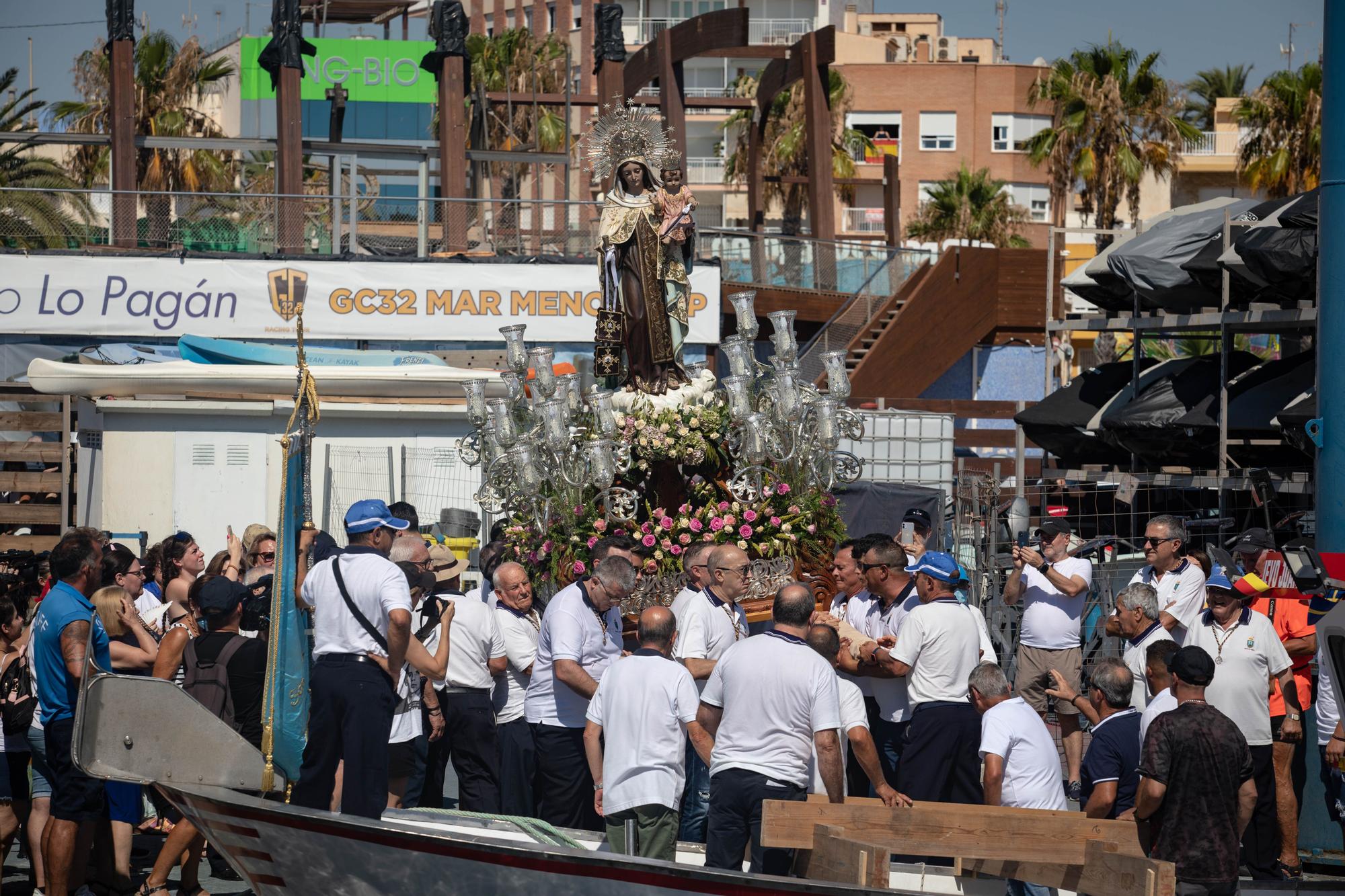 Procesión marítima de la Virgen del Carmen