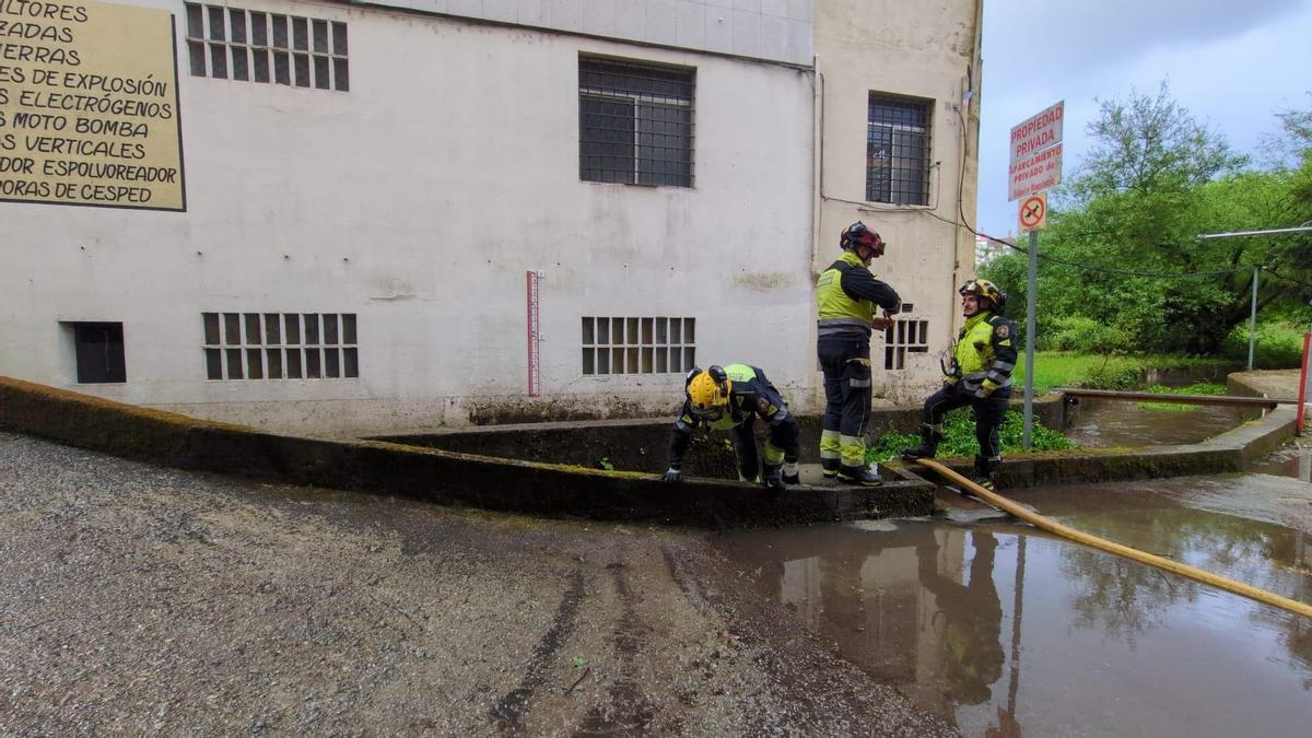 Los Bomberos, en la intervención del martes