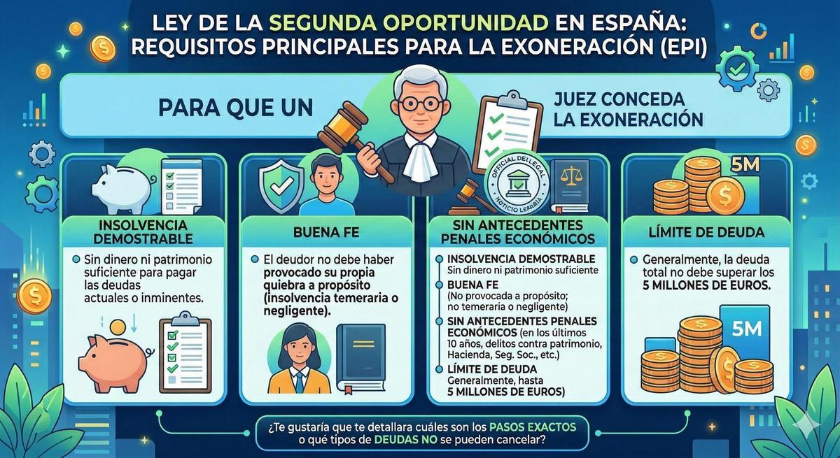 Requisitos de la Ley de la Segunda Oportunidad