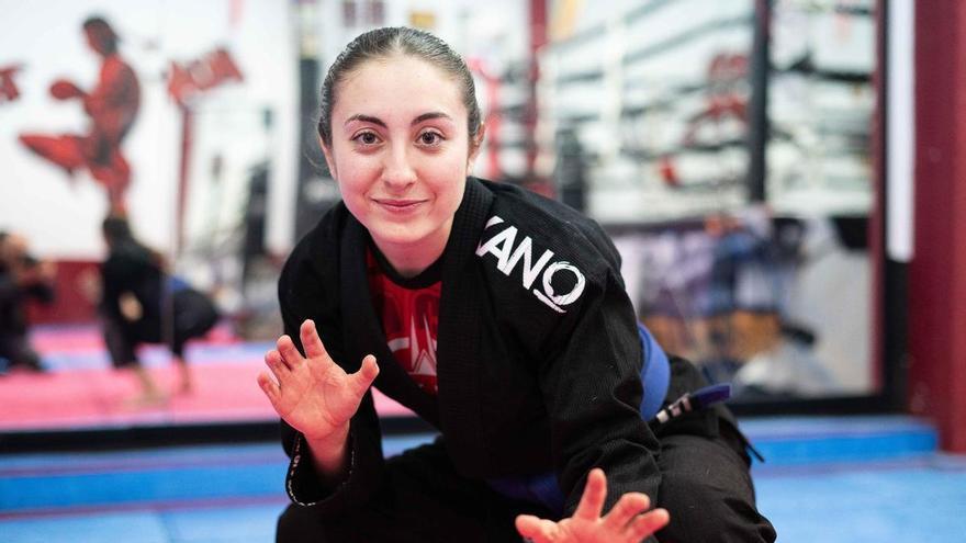 Claudia Munilla, luchadora de jiu jitsu: "Me desestresa, me da tranquilidad"