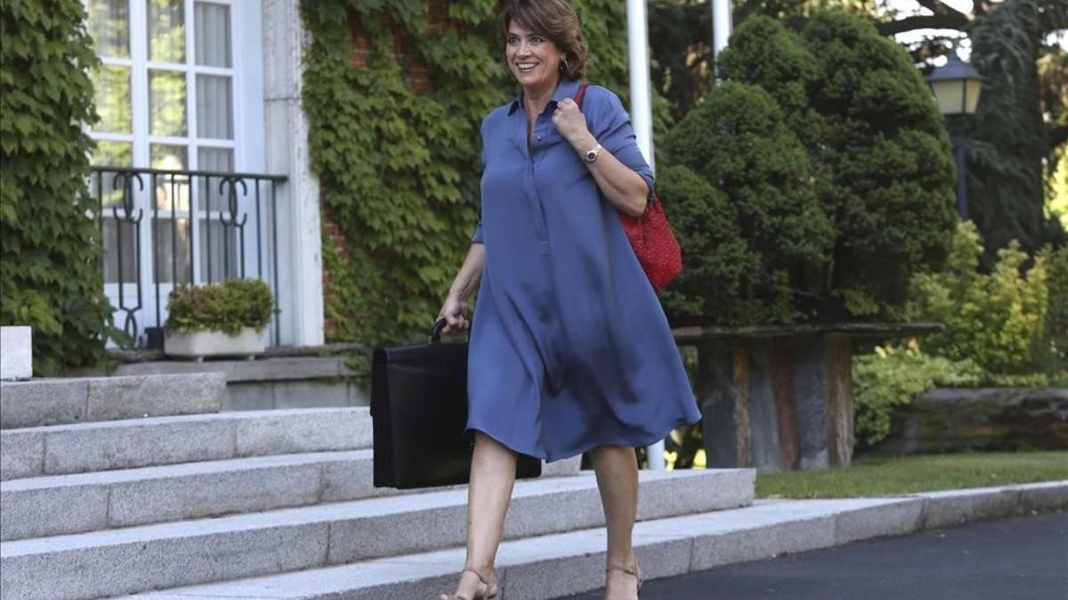 La ministra Delgado ve un posible delito en la agresión por los lazos amarillos de la Ciutadella