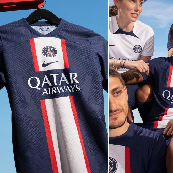 Así luce la nueva camiseta del PSG para la temporada 2022/23