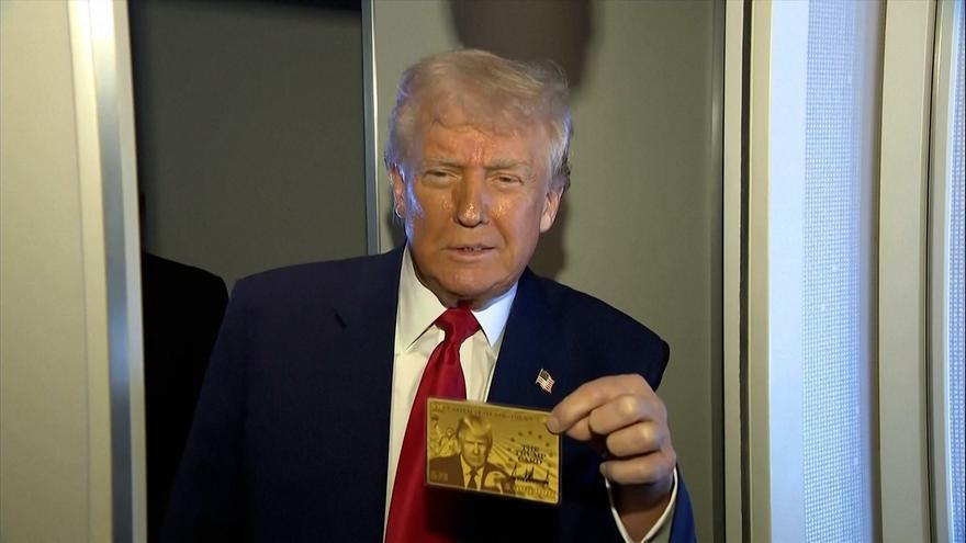 Trump presenta su &#039;tarjeta dorada&#039; que permitirá obtener la ciudadanía estadounidense: “Por cinco millones es tuya”