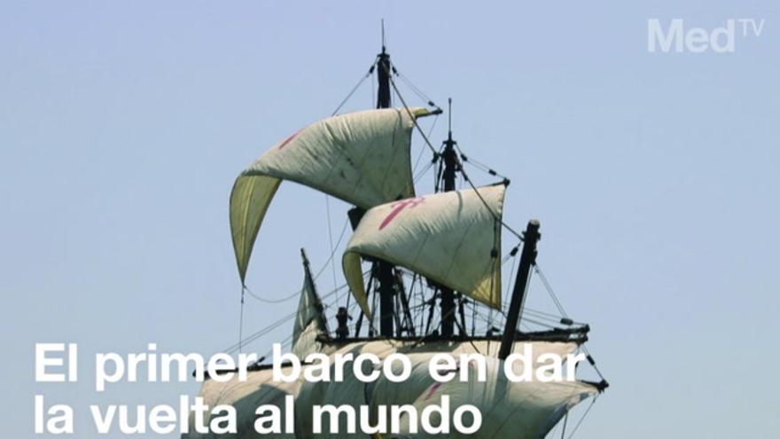 El primer barco en dar la vuelta al mundo llega a Castellón