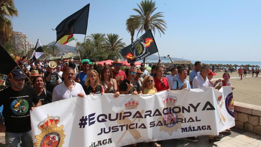 Jusapol convoca otra concentración en Málaga por la equiparación salarial