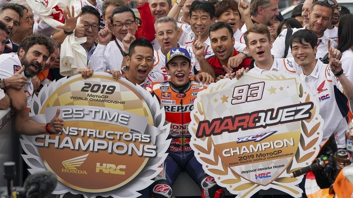Marc Márquez gana el GP de Japón y da el título de constructores a Honda