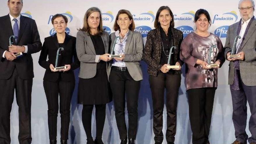 Foto de familia de los premiados en distintas modalidades. // FdV