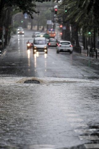 Domingo de lluvias en Gran Canaria por el paso de la tormenta 'Hermine'