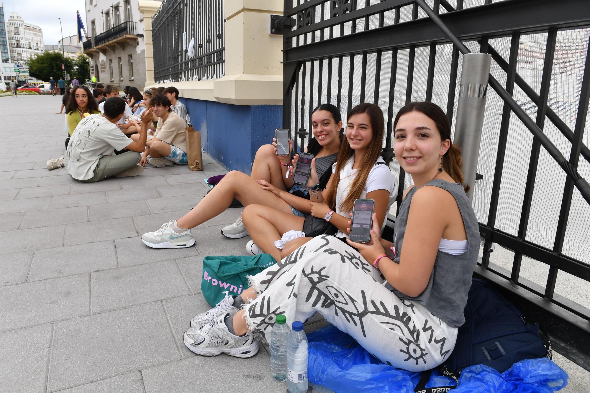 A la cola durante horas para los conciertos del Morriña Fest en A Coruña