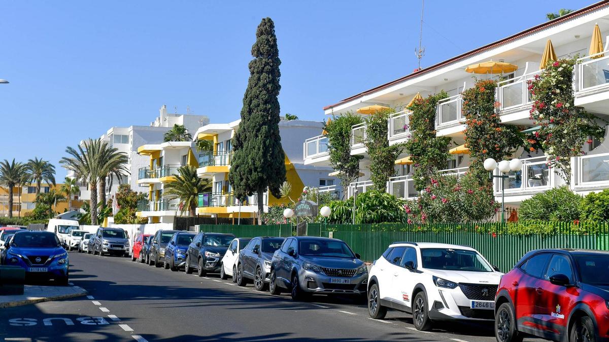 Complejos turísticos situados en Playa del Inglés, en San Bartolomé de Tirajana.