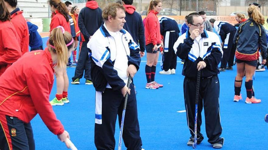 Un entrenamiento de Special Hockey.