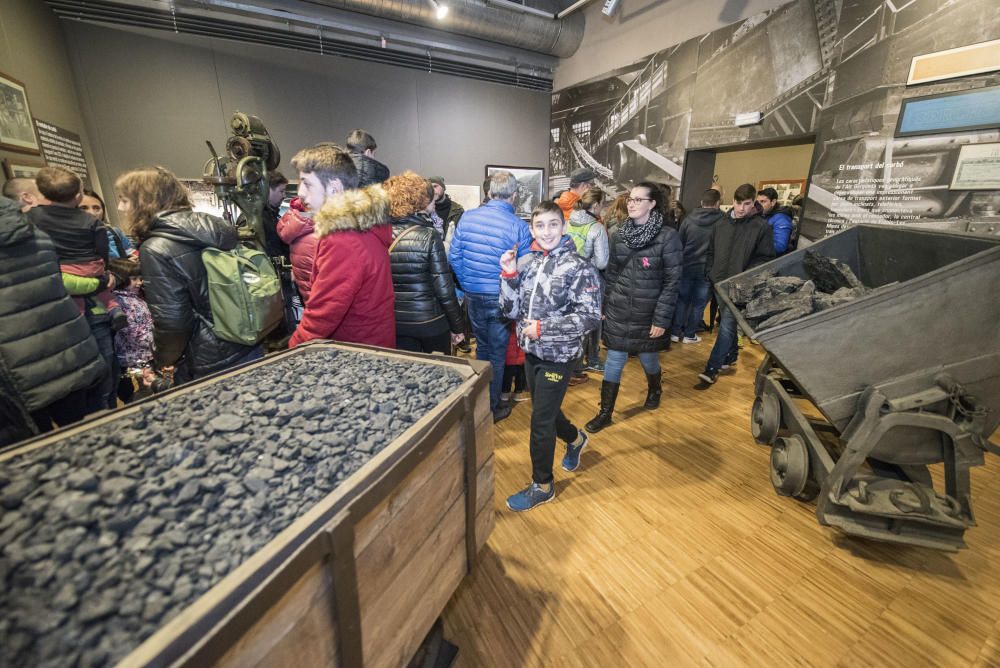 Recollida de carbó al museu de les mines de carbó