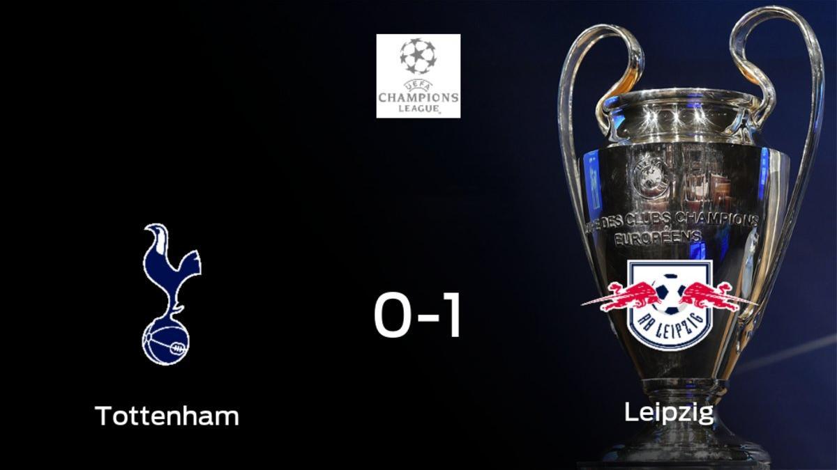 El RB Leipzig gana contra el Tottenham Hotspur el encuentro de ida de octavos de final (0-1)