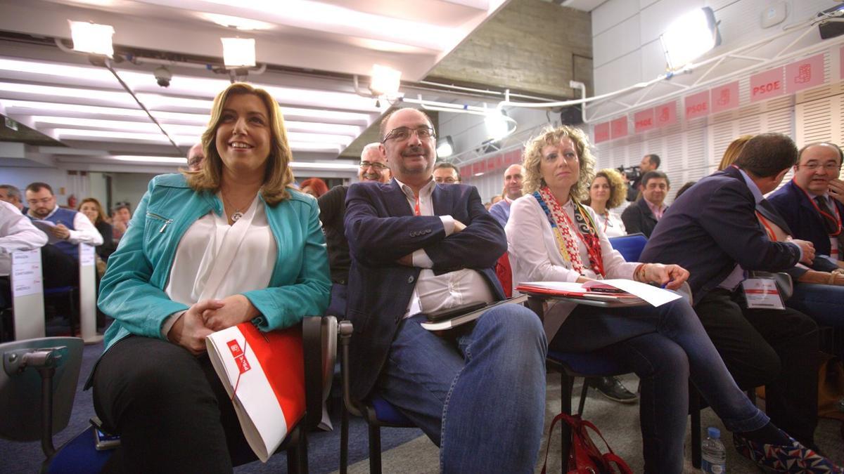 Susana Díaz (izquierda), durante la reunión del Comité Federal del PSOE.