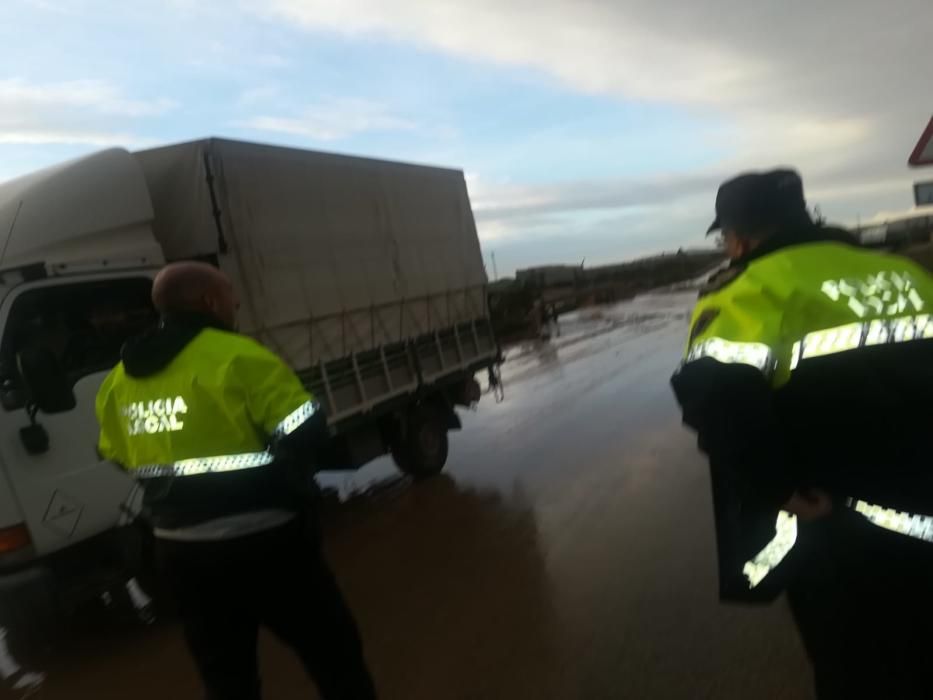 Las lluvias han dejado entre 15 y 30 litros por metro cuadrado en la Vega Baja