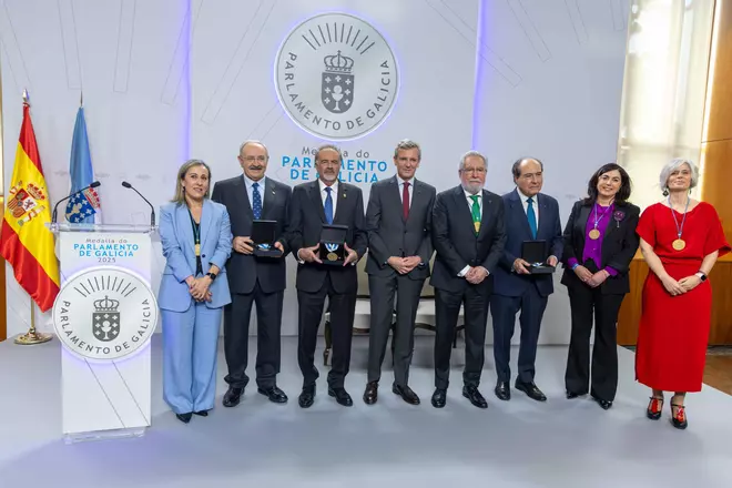 Entrega de la Medalla do Parlamento de Galicia 2025