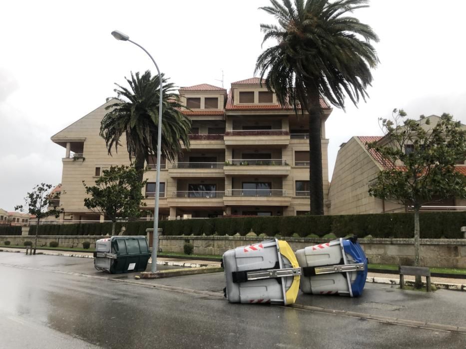 Los efectos de la borrasca Elsa en Galicia