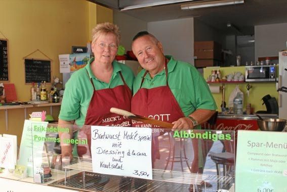 So läuft das Bratwurstgeschäft auf der Insel.